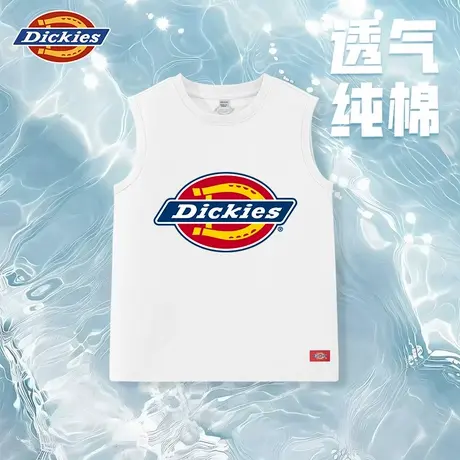 Dickies童装男童背心夏季男孩纯棉透气无袖T恤儿童夏款薄款坎肩A图片