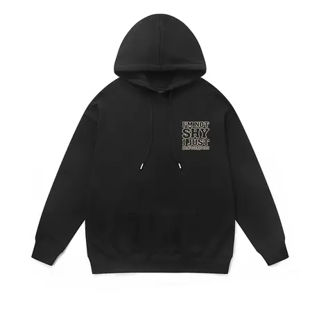 国潮美式连帽卫衣男设计感早秋加绒oversize冷淡系高级上衣外套棉商品大图