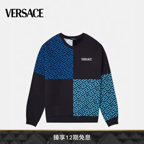 【限时优惠】VERSACE/范思哲 男士色块拼接套头卫衣商品大图