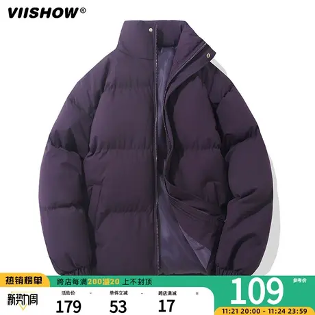 VIISHOW潮牌棉衣男生痞帅美式冬季宽松加厚衣服棉服男保暖面包服商品大图