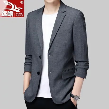 西服外套男春秋季2023年新款商务正装男士休闲小西装单西上衣男款商品大图