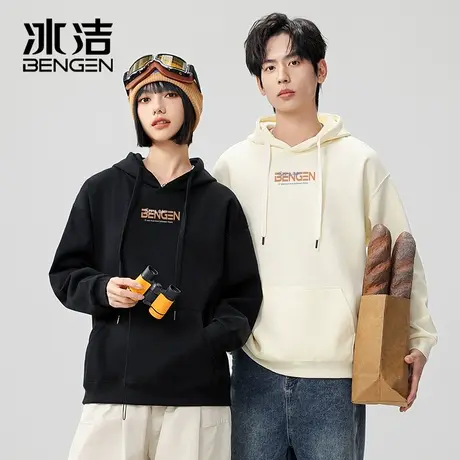 冰洁青少年潮流卫衣女春季重磅男款外套情侣潮牌春秋连帽男生上衣商品大图