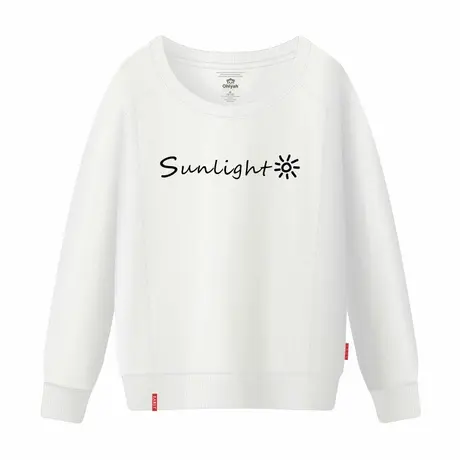 Ohlyah品牌卫衣女装春简约字母小清新宽松纯棉圆领打底衫学生上衣商品大图