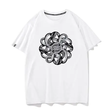 秀洛复古大爆炸vintage old school上衣毒蛇t恤男ins潮短袖打底衫商品大图