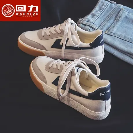 回力小脏橘帆布鞋女2023春季新款潮流百搭小白鞋女休闲低帮板鞋子图片