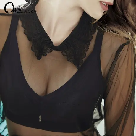 奥维丝丽无痕内衣女小胸聚拢收副乳无钢圈上托防下垂调整型文胸商品大图