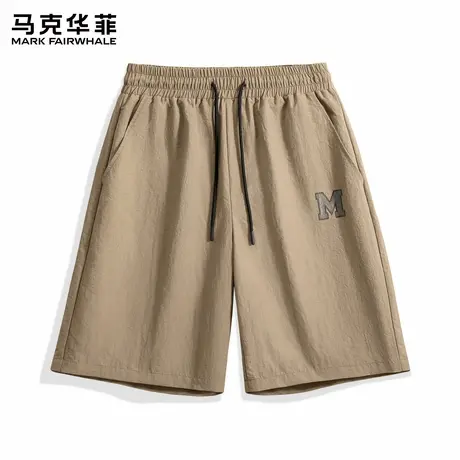 马克华菲男士休闲短裤夏季薄款2025新款宽松透气五分裤男款中裤子图片