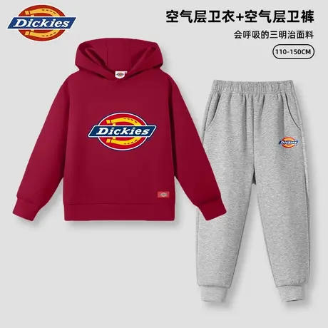 Dickies童装男童套装秋季女孩美式潮牌卫衣儿童2025新款运动上衣A商品大图