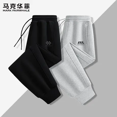 马克华菲卫裤男款春秋季显瘦小脚裤子宽松休闲裤男款束脚运动裤X商品大图