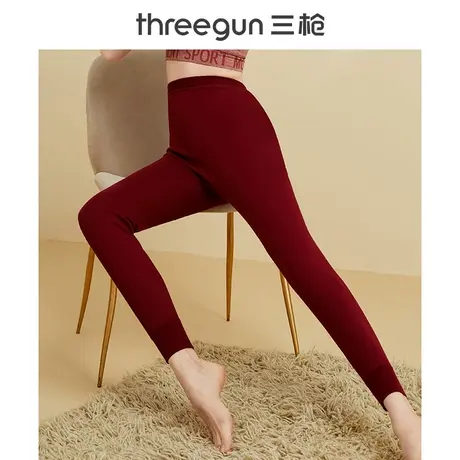 三枪秋裤女春秋新疆棉纯棉舒肤打底裤女弹力棉保暖裤舒适透气秋裤商品大图