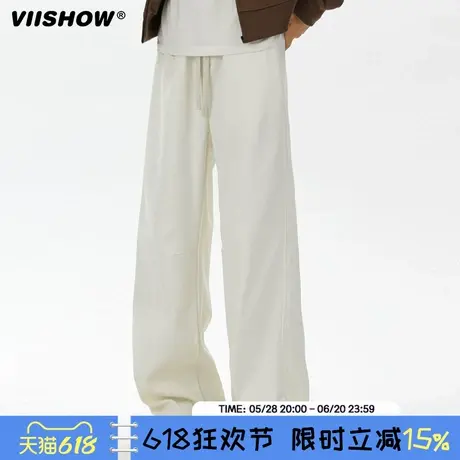 VIISHOW直筒休闲裤子男款2025夏季新款百搭阔腿卫裤宽松运动裤商品大图