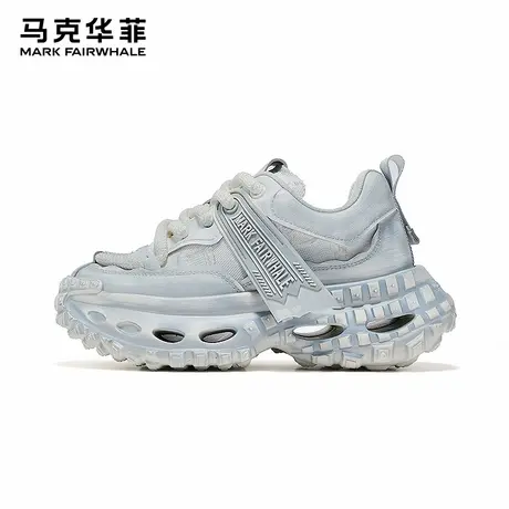 马克华菲男鞋秋季透气老爹鞋男2025新款增高鞋男款透气潮牌轮胎鞋图片