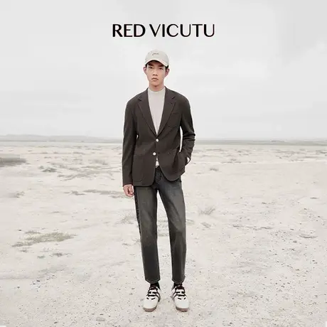 VICUTU/威可多男士休闲西服舒适亲肤通勤商务百搭西装外套图片
