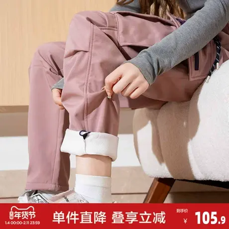 唐狮2026冬季新款女休闲净色长裤日常百搭运动通勤休闲高级感yc商品大图