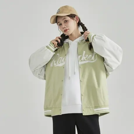 唐狮棒球服外套女春秋新款运动百搭休闲时尚短款上衣女ins潮商品大图