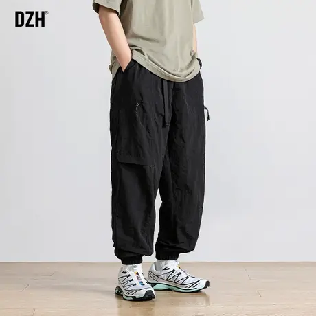 男士山系机能冲锋裤男秋季裤子男款休闲长裤户外速干伞兵裤束脚裤图片