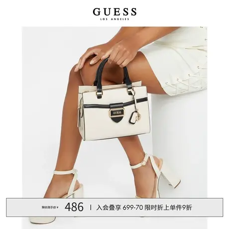 GUESS24年新款春女士时尚百搭黑白拼色简约气质杀手包-LG902376商品大图