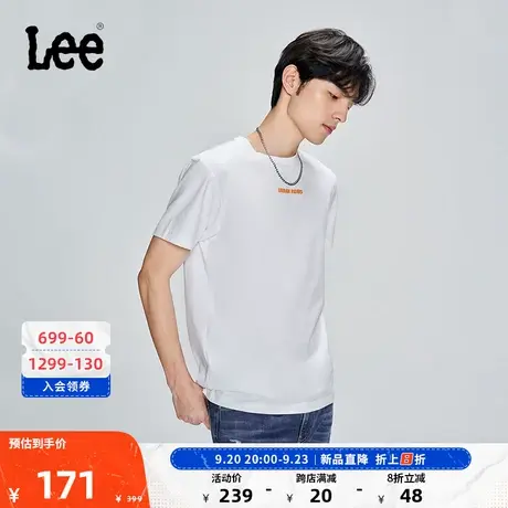 Lee商场同款23新品舒适版印花多色男短袖T恤酷帅LMT0050113RX图片