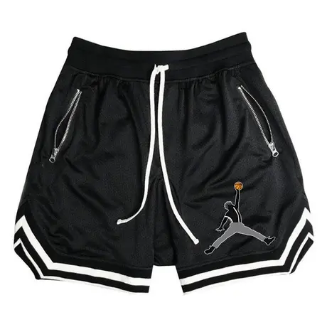 秀洛蔡徐坤打篮球短裤男运动美式五分球裤网眼宽松口袋裤夏健身图片