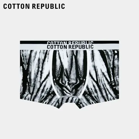 Cotton Republic/棉花共和国男士平角内裤棉质中腰性感印花男内裤图片