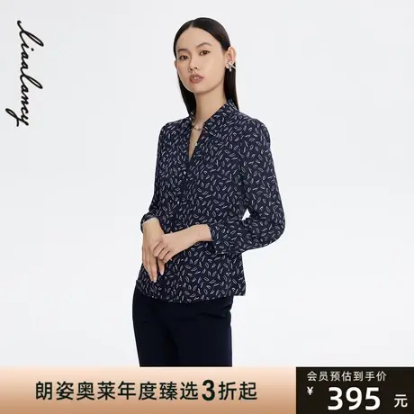 悦朗姿/LANCY22春夏新款女士衬衫商场同款简约长袖袖职业衬女图片