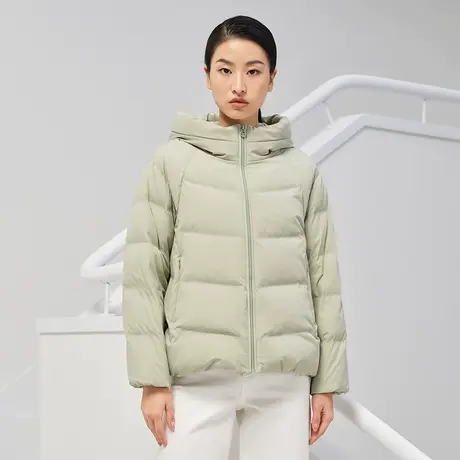 【商场同款】坦博尔2022年新款短款羽绒服女冬百搭厚外套TB331366图片