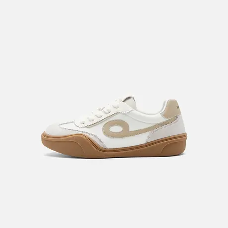 Nine West/玖熙厚底德训鞋女2025年夏季新款时尚系带运动休闲鞋女图片