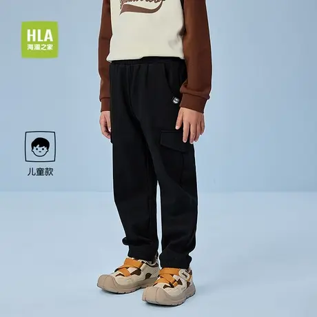 HLA/海澜之家panda wowo熊猫卫裤25春夏新运动宝宝休闲裤男儿童装商品大图