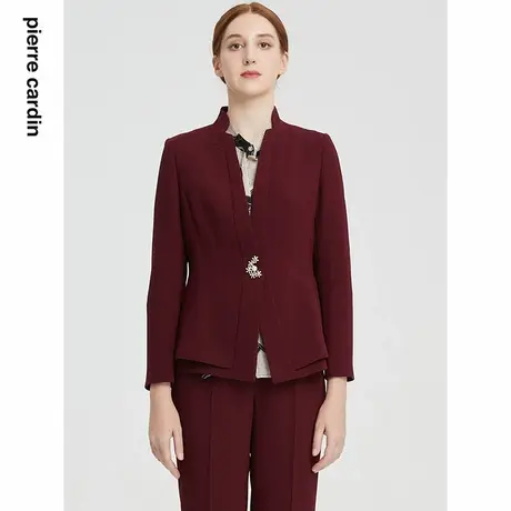【皮尔卡丹女装】秋季新款通勤时尚复古西服上衣【官方正品】图片