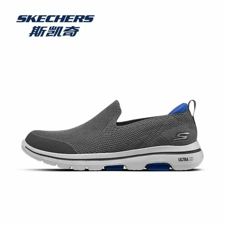 Skechers/斯凯奇男鞋秋季网面透气一脚蹬休闲鞋轻便防滑健步跑鞋商品大图