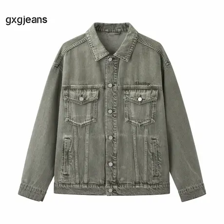 gxg.jeans男装春季新款翻领牛仔夹克JFX1E801401图片