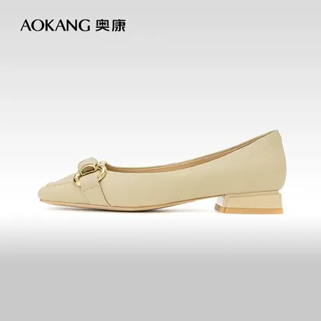 奥康女鞋 春秋款时尚女士单鞋舒适通勤商务正装百搭真皮鞋商品大图