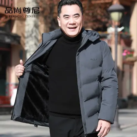 棉袄男士羽绒棉服加绒加厚爸爸装2022新款冬装中老年休闲棉衣外套图片