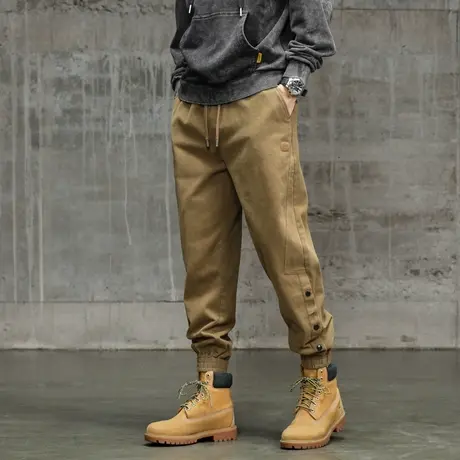 休闲潮流男款休闲裤束脚裤子男款裤子时尚户外工装裤男宽松潮流男商品大图