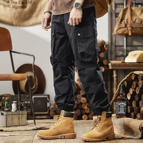 Modi Nick/摩帝尼克男士休闲潮流休闲裤束脚运动宽松潮牌工装裤子商品大图