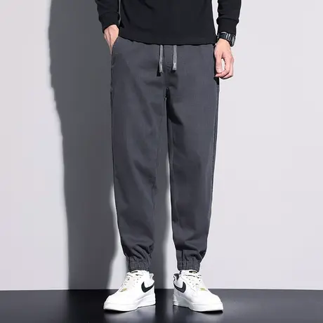 帅气工装裤美式潮流运动裤修身长裤休闲宽松收脚卫裤青年男士秋季商品大图