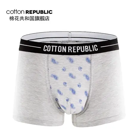 Cotton Republic/棉花共和国男士莫代尔平角一条装性感中腰男内裤商品大图