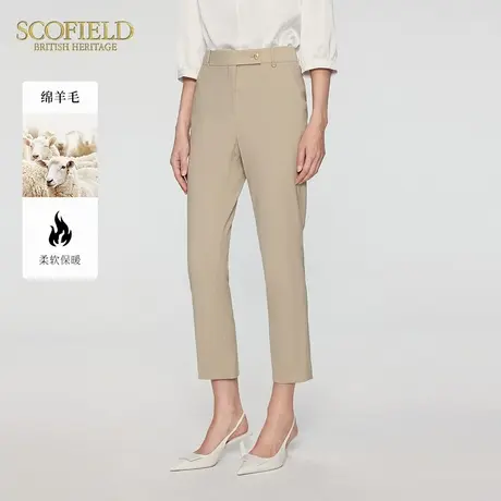 【100%羊毛】Scofield女通勤直筒西装裤休闲裤夏季裤子图片