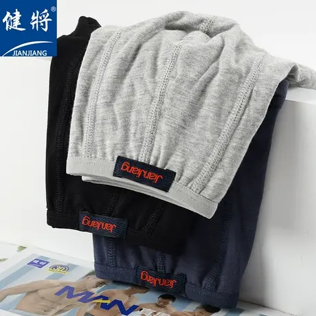 健将内裤莫代尔棉弹力窄边低腰裤衩简约透气男生短裤青年平角底裤商品大图