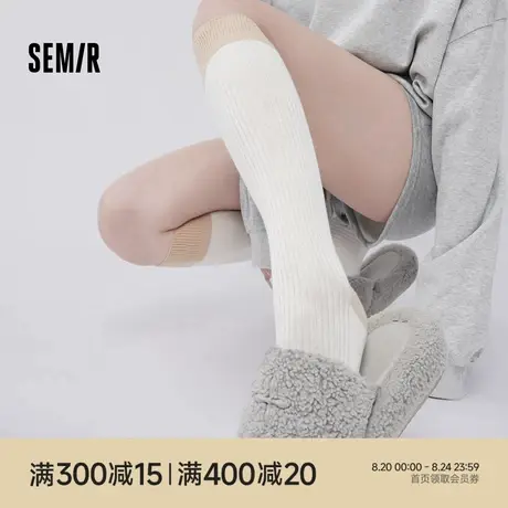 森马袜子女秋冬季女生个性ins潮袜长筒2025新款 百搭学生中筒棉袜商品大图