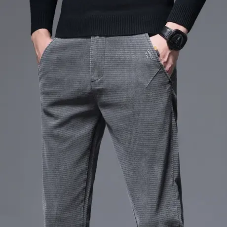 秋季商务西裤男士修身小脚秋冬款休闲长裤子男裤春秋款正装西服裤商品大图