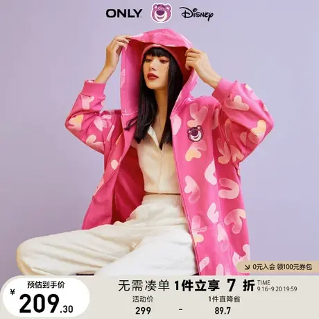 ONLY奥莱DISNEY草莓熊联名印花开衫卫衣外套女商品大图