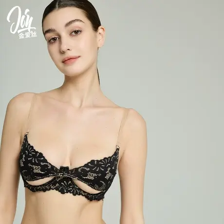 【罗马之夜】法式美学性感文胸舒适上托侧收舒适聚拢前扣女士内衣图片
