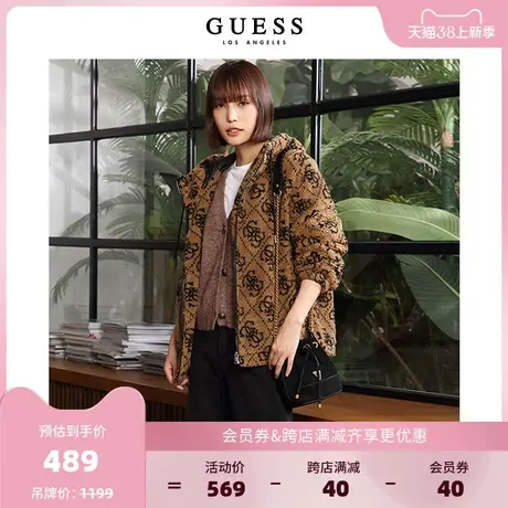 【38上新季】GUESS 经典水桶包轻便哑面气质优雅通勤单肩包斜挎包商品大图