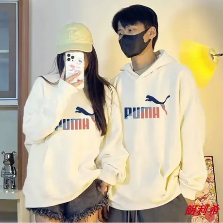 奥特莱斯旗舰店潮牌连帽卫衣男女秋冬新款宽松情侣装加绒运动外套图片