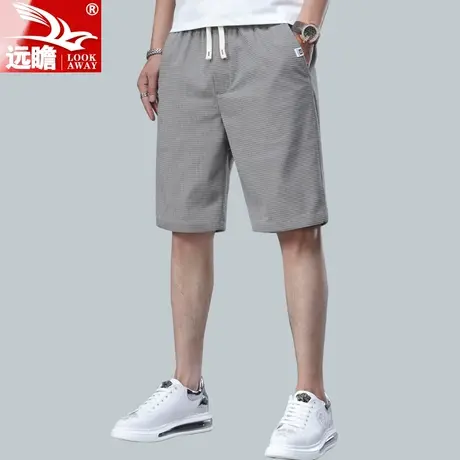 薄款休闲短裤男夏季五分裤男士宽松直筒5分中裤夏天弹力裤子男款商品大图