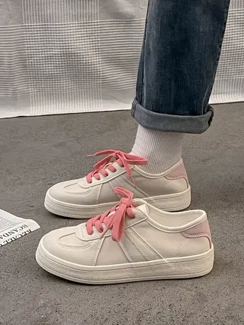 小白鞋女网鞋网面透气2023新款夏季阿甘鞋学生休闲运动板鞋德训鞋商品大图