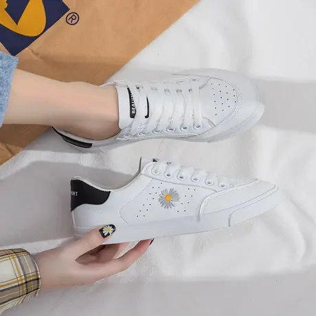 夏季薄款小白鞋小雏菊女鞋2020年爆款春季韩版百搭学生ins板鞋潮商品大图