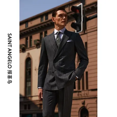 报喜鸟西服定制西装男套装结婚新郎礼服西服套装伴郎服套西定做图片