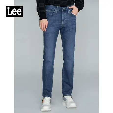 Lee商场同款22秋冬新品723修身直脚蓝色男牛仔裤LMB1007236KK-208图片